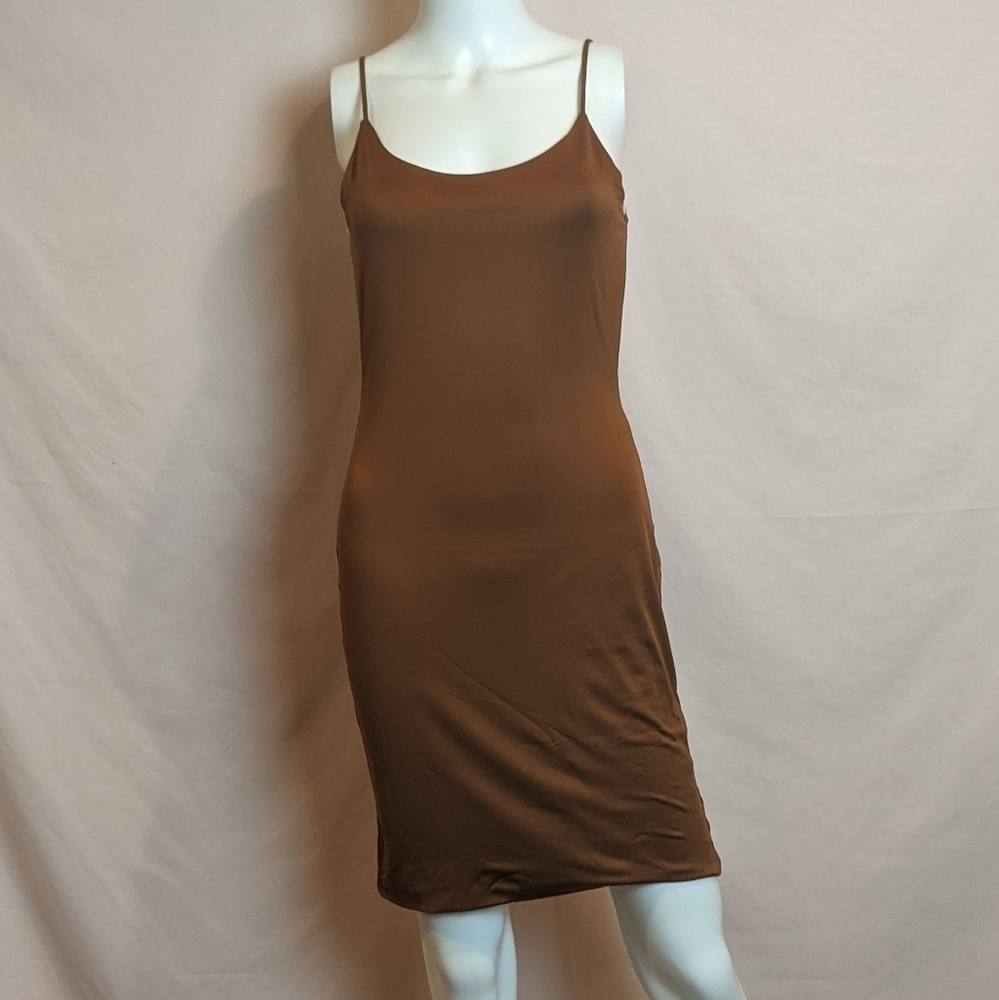 Fashion Nova Hadley Double Lined Mini Dress in Chocolate Brown size Large